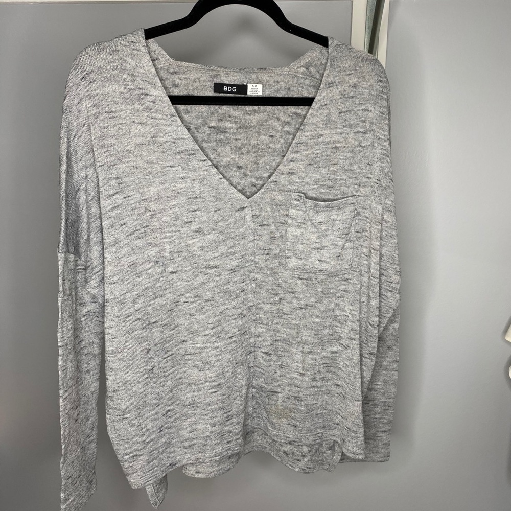 Grey oversized sweater